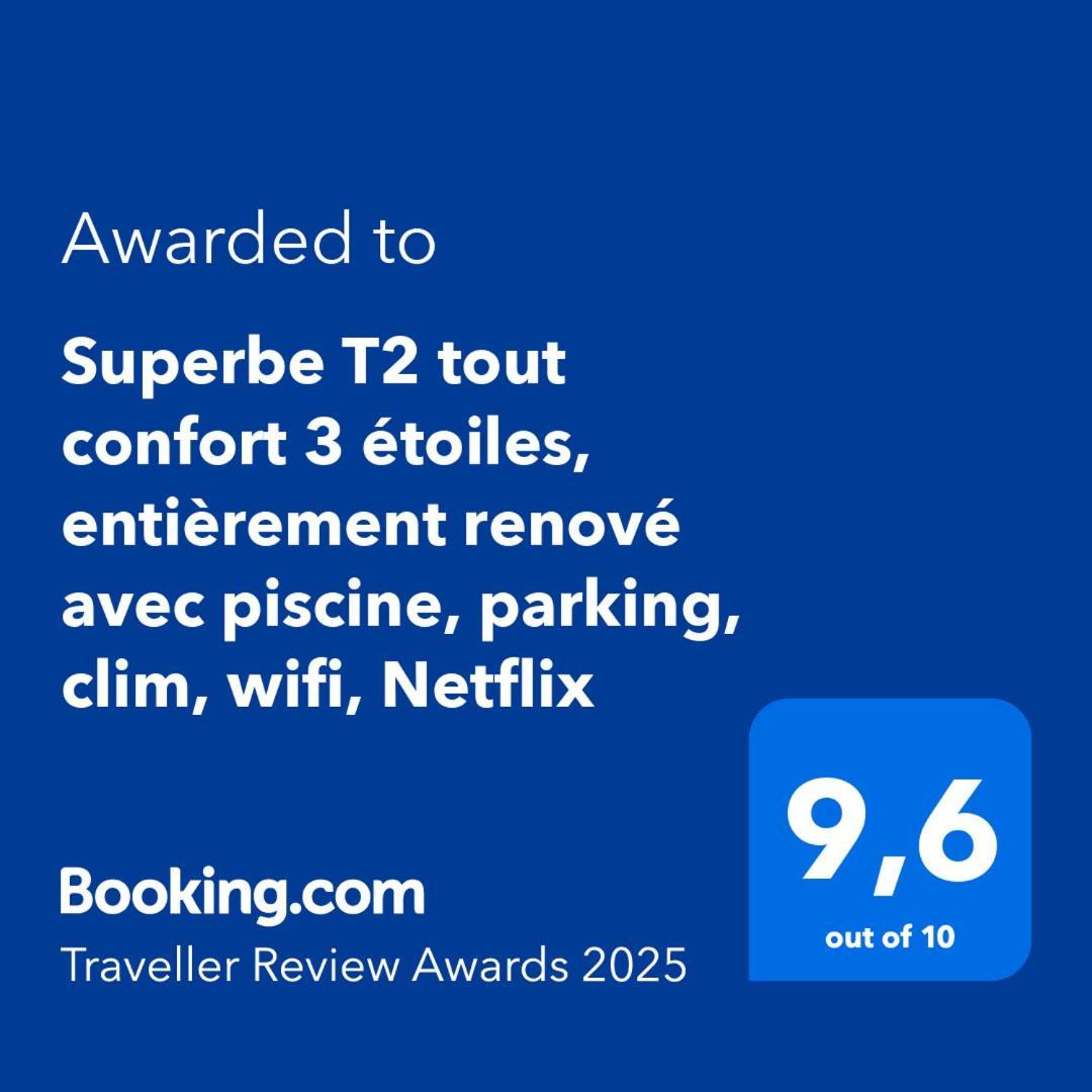 Superbe T2 Tout Confort 3 Etoiles, Entierement Renove Avec Piscine, Parking, Clim, Wifi, Netflix La Grande Motte Dış mekan fotoğraf